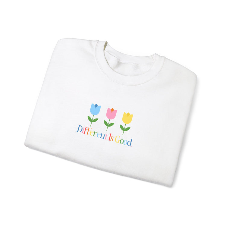different is good tulips crewneck