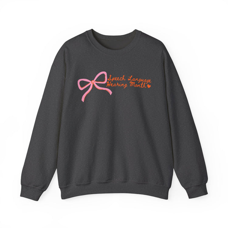 NSLHM pink bow crewneck