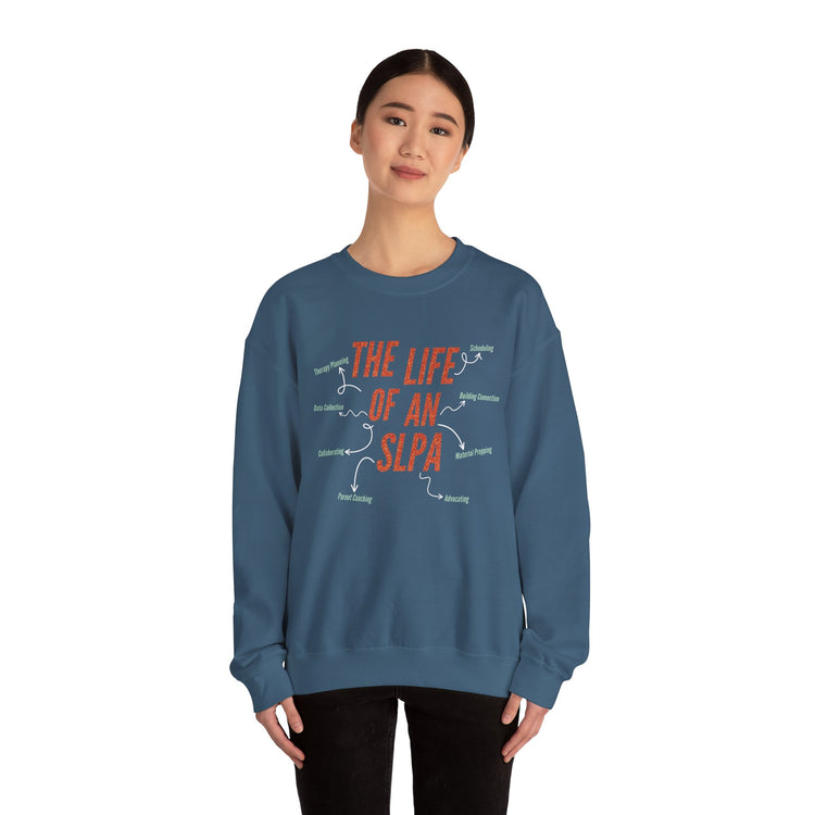 life of an SLPA crewneck
