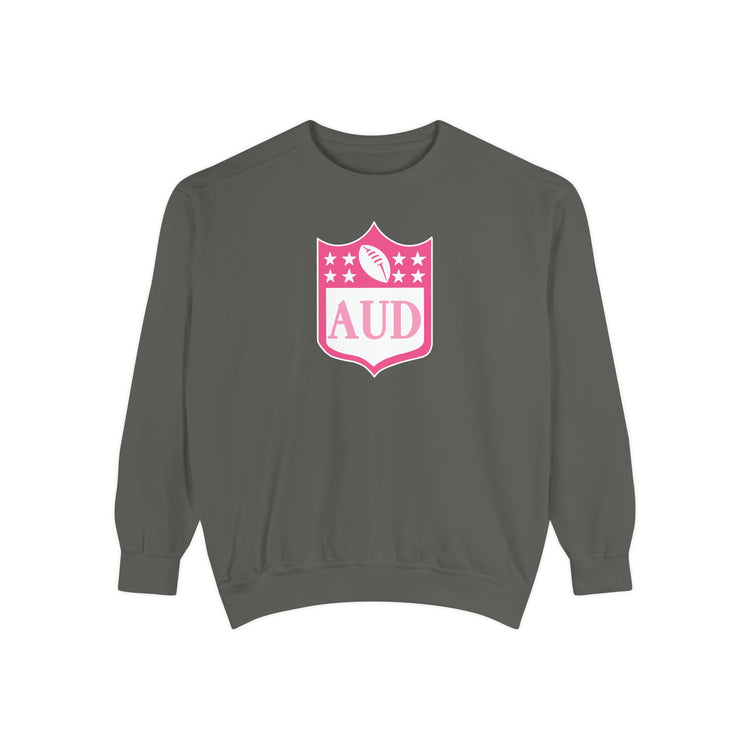 AUD football crest comfort colors crewneck