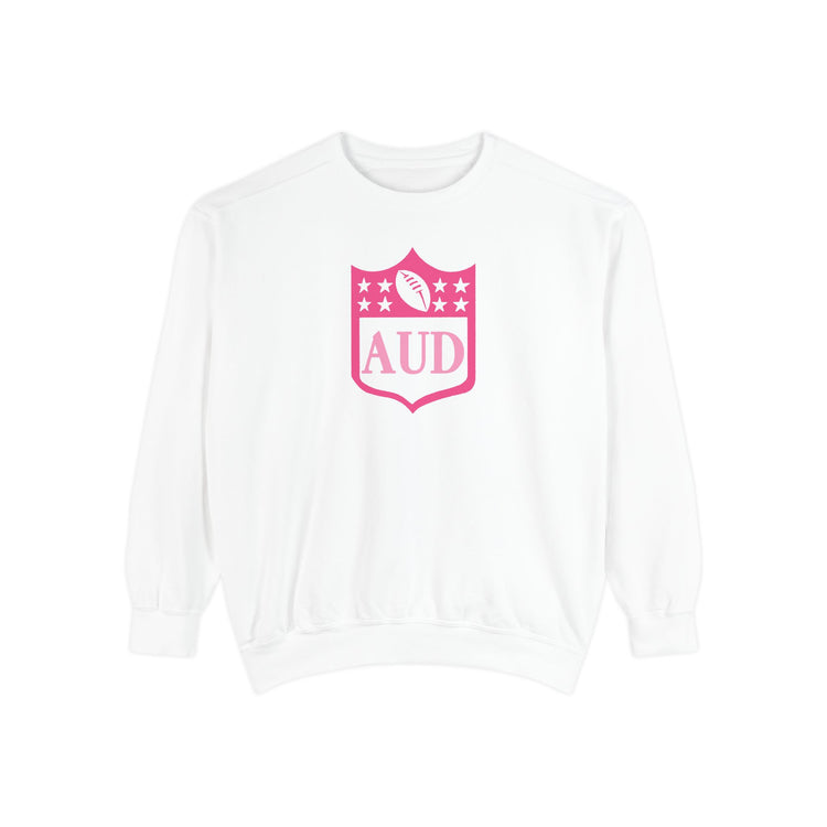AUD football crest comfort colors crewneck