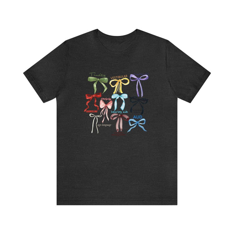 bow era AUD audiology arch short sleeve tee