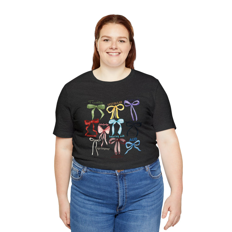 bow era AUD audiology arch short sleeve tee
