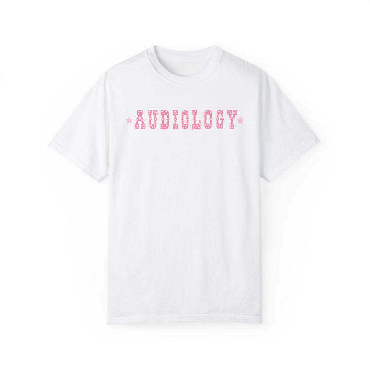western star pink audiology comfort colors tee