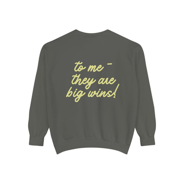 speech path little big wins front/back comfort colors crewneck