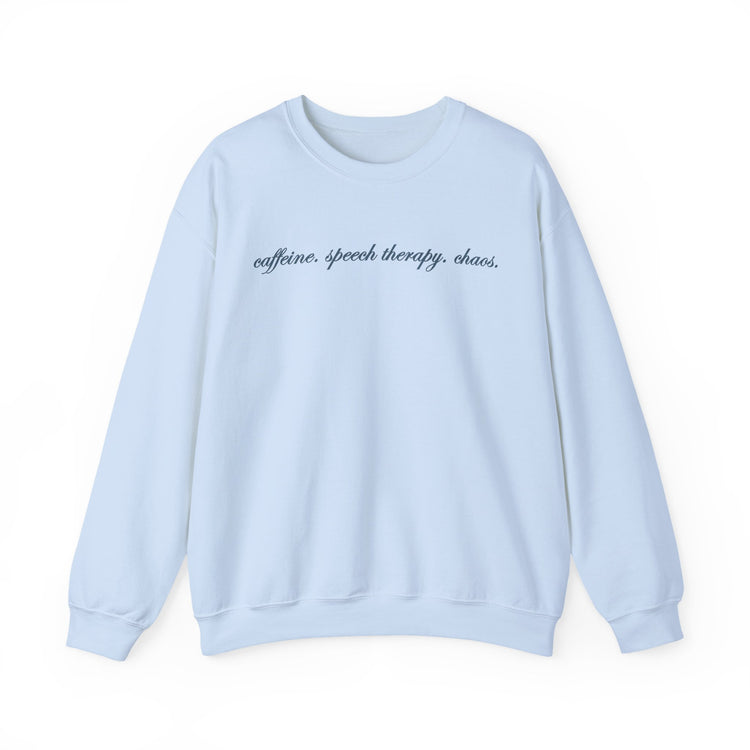 caffeine speech chaos crewneck