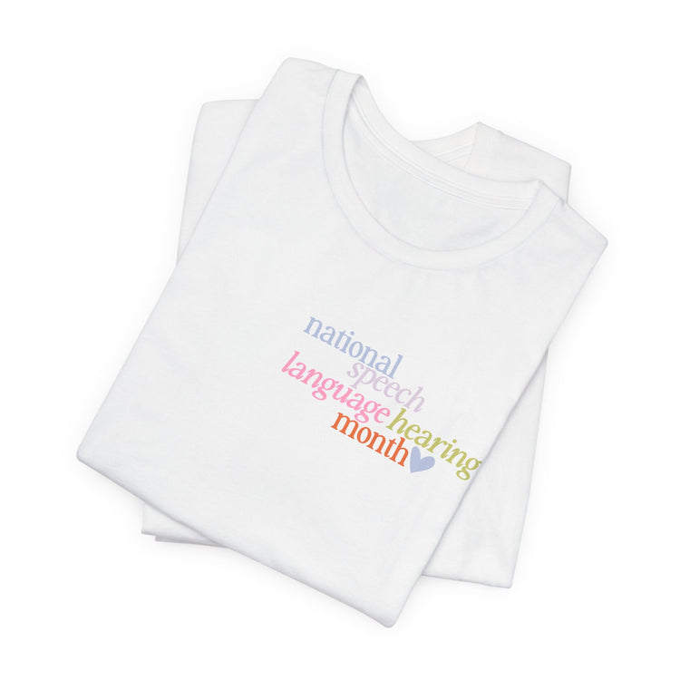 NSLHM heart colorful short sleeve tee