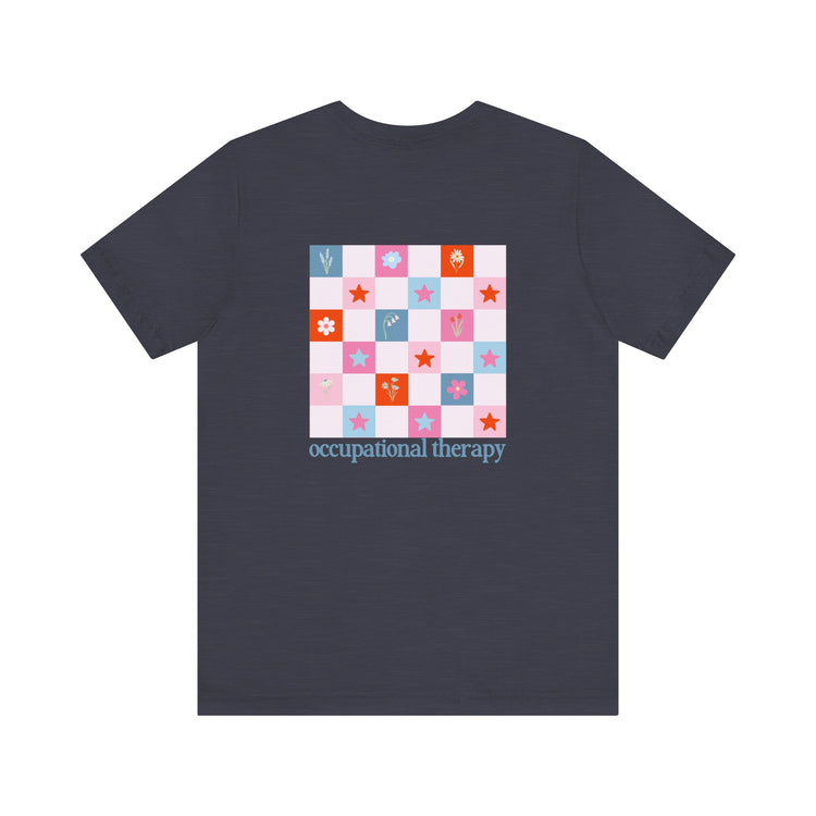 bloom in OT front/back short sleeve tee