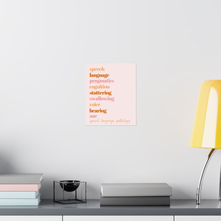 SLP scope pink wall poster