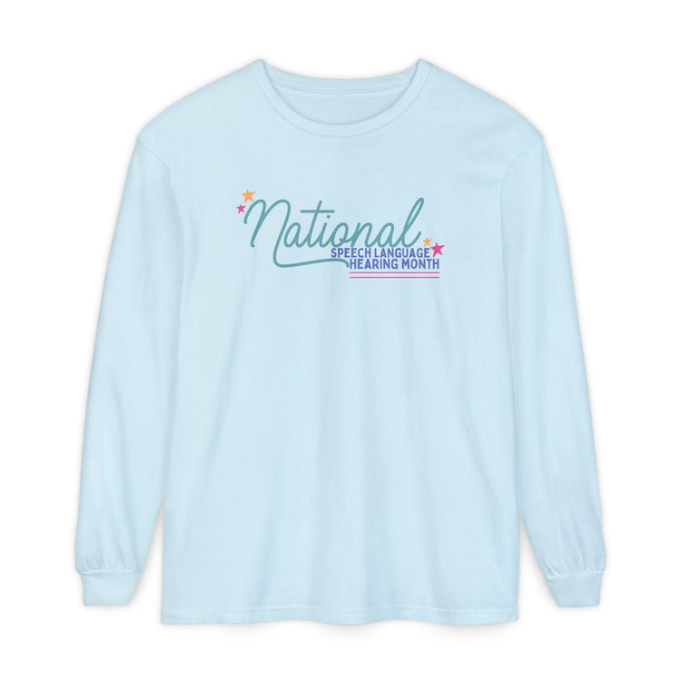 NSLHM stars long sleeve tee