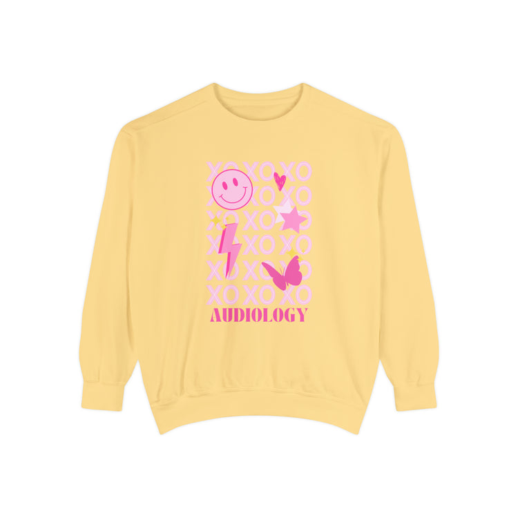 xoxo audiology comfort colors crewneck