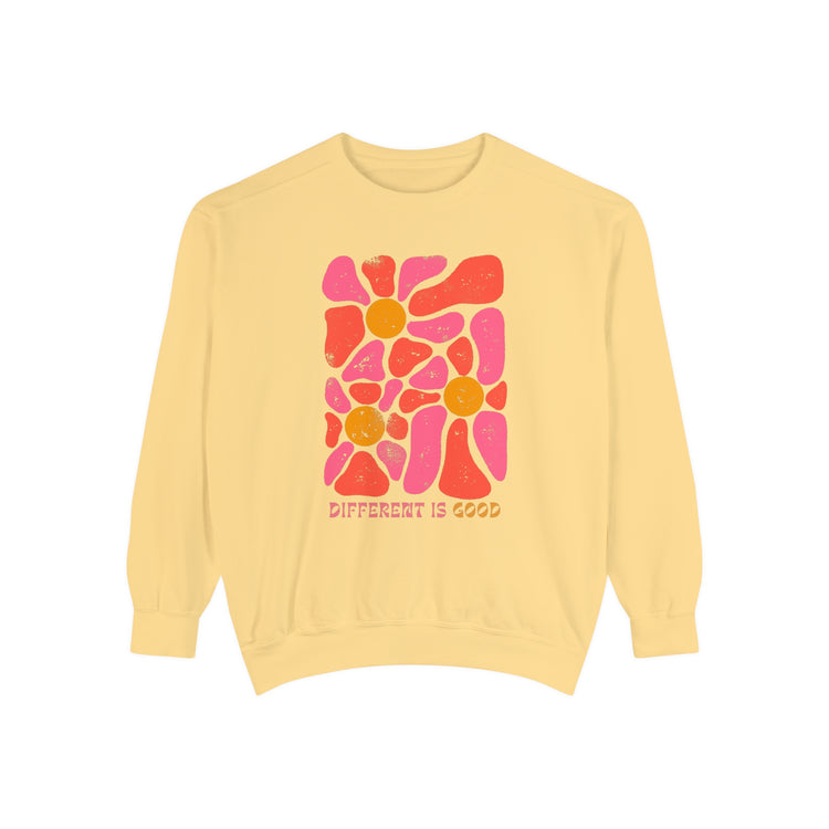 different is good retro comfort colors crewneck