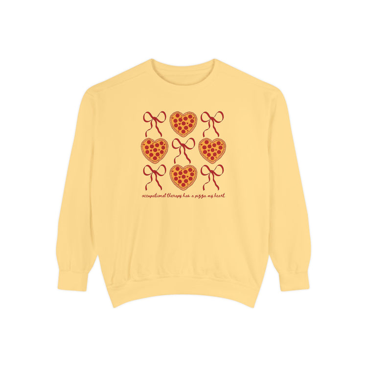 OT has a pizza my heart comfort colors crewneck