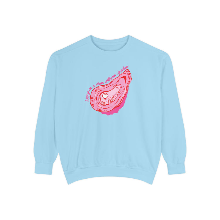 happy as a clam IEP plan comfort colors crewneck