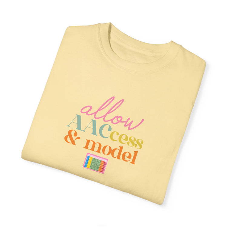 allow AAC access and model comfort colors tee