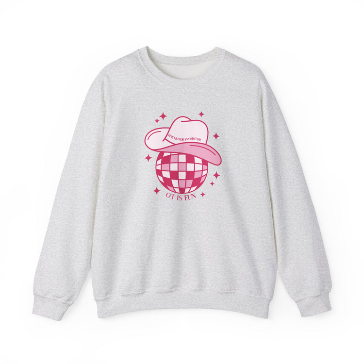 OT cowboy disco crewneck