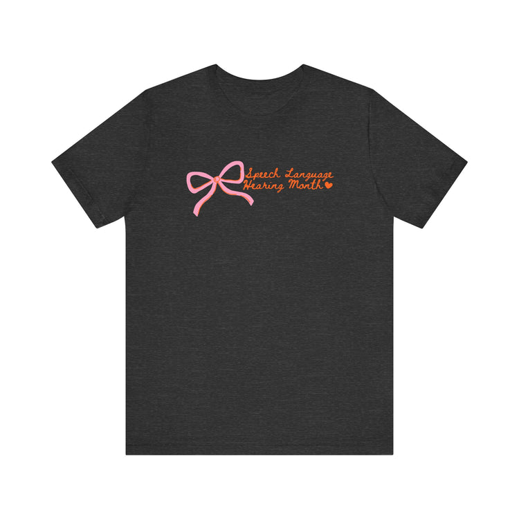 NSLHM pink bow tee