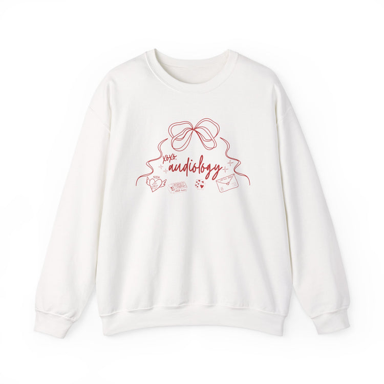 xoxo audiology bow crewneck