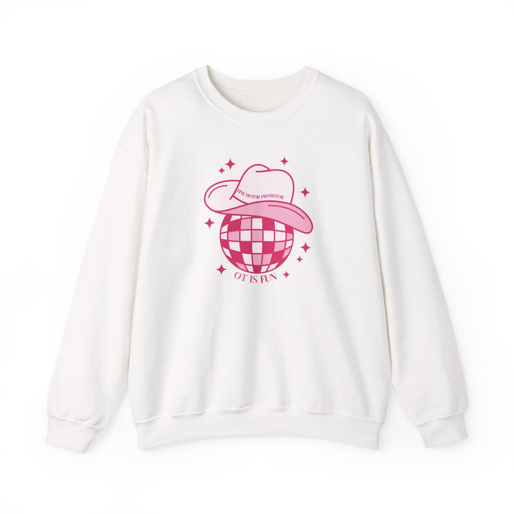 OT cowboy disco crewneck