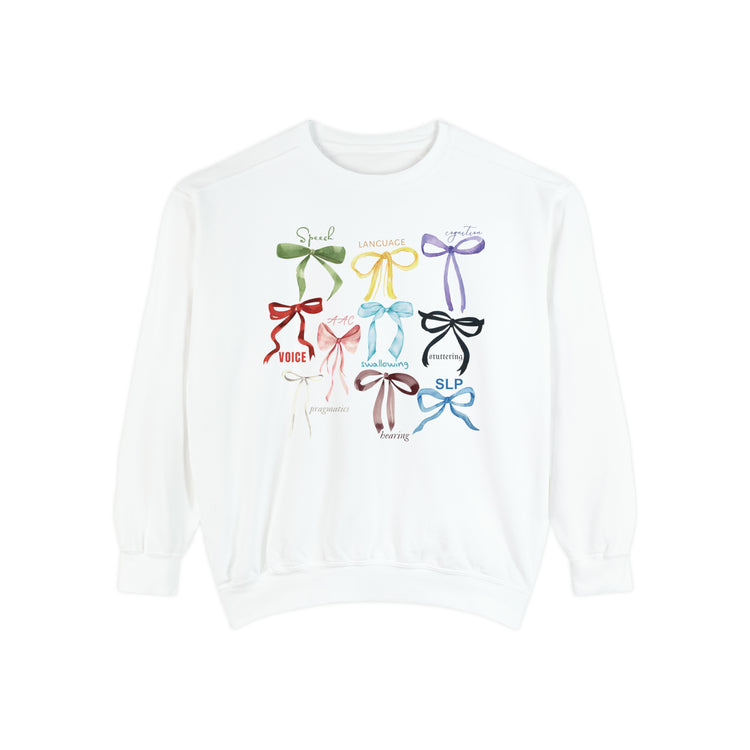 SLP era bow comfort colors crewneck