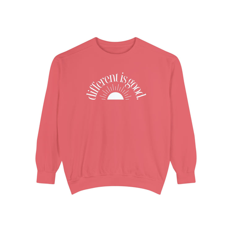 different is good sun comfort colors crewneck