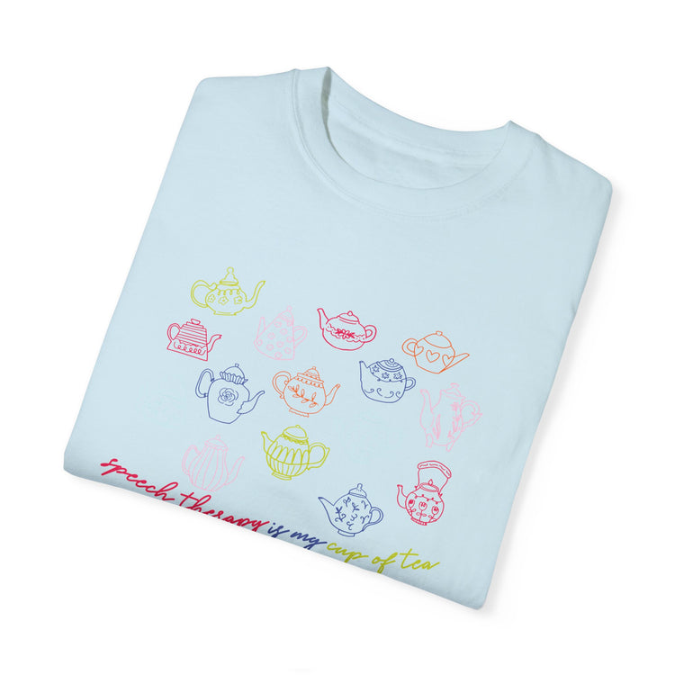 speech therapy is my cup of tea comfort colors tee