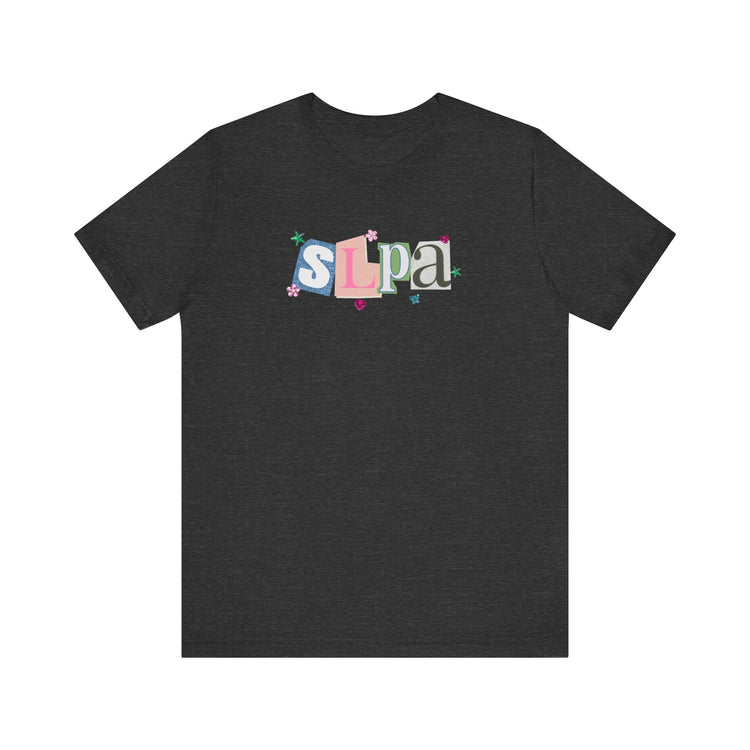 SLPA newspaper gem tee