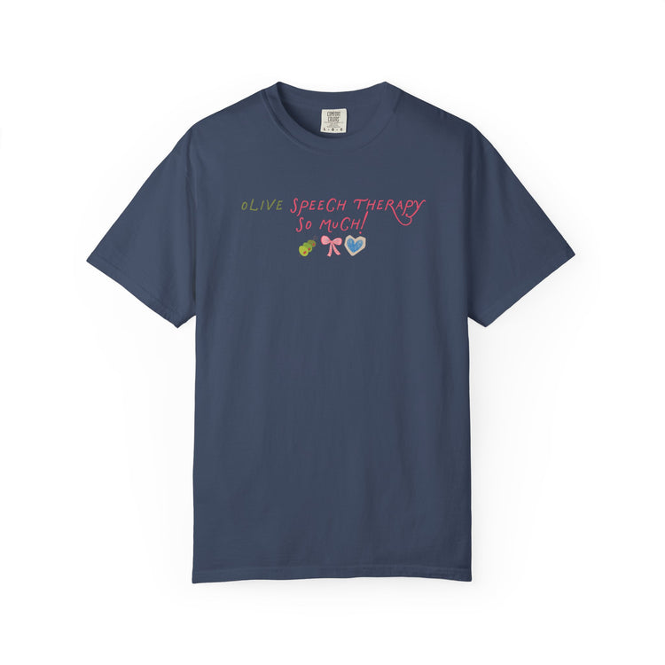 olive speech therapy! comfort colors tee
