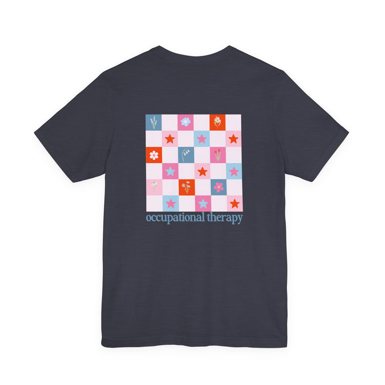 bloom in OT front/back short sleeve tee