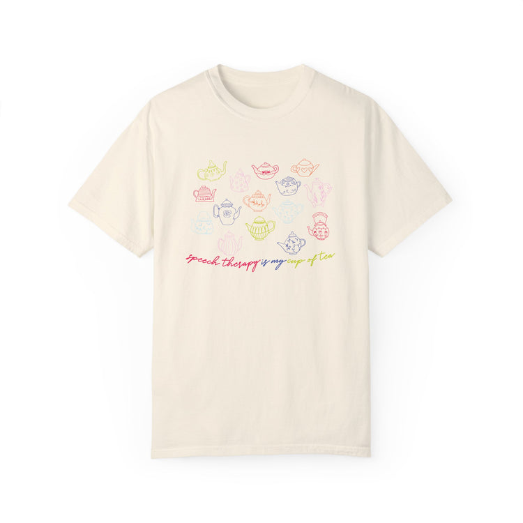 speech therapy is my cup of tea comfort colors tee