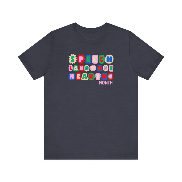 NSLHM block letters tee