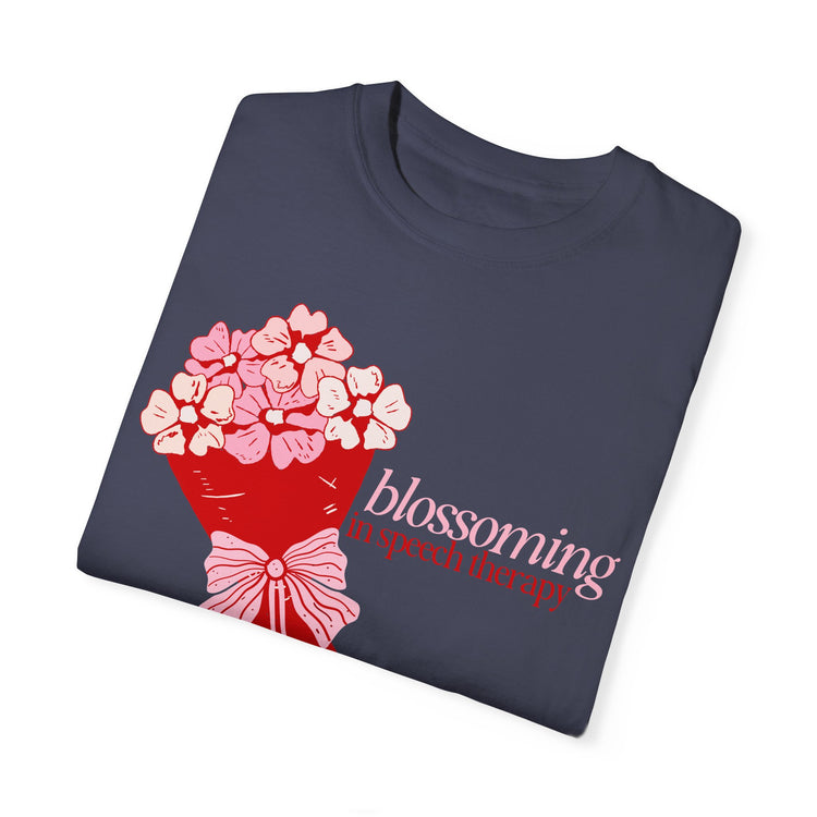 blossoming comfort colors tee