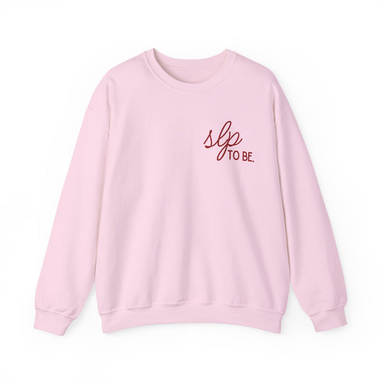 slp to be. crewneck