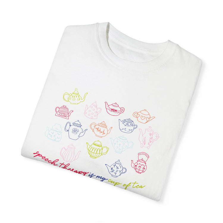 speech therapy is my cup of tea comfort colors tee