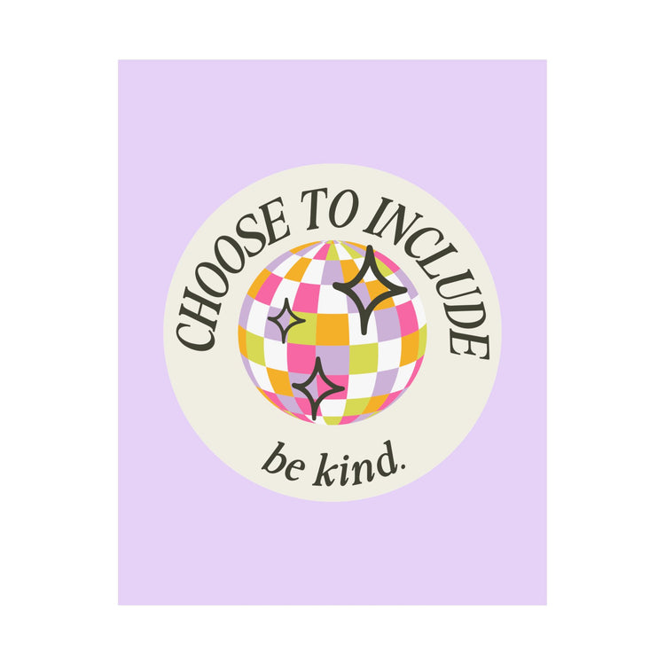 choose to include disco wall poster