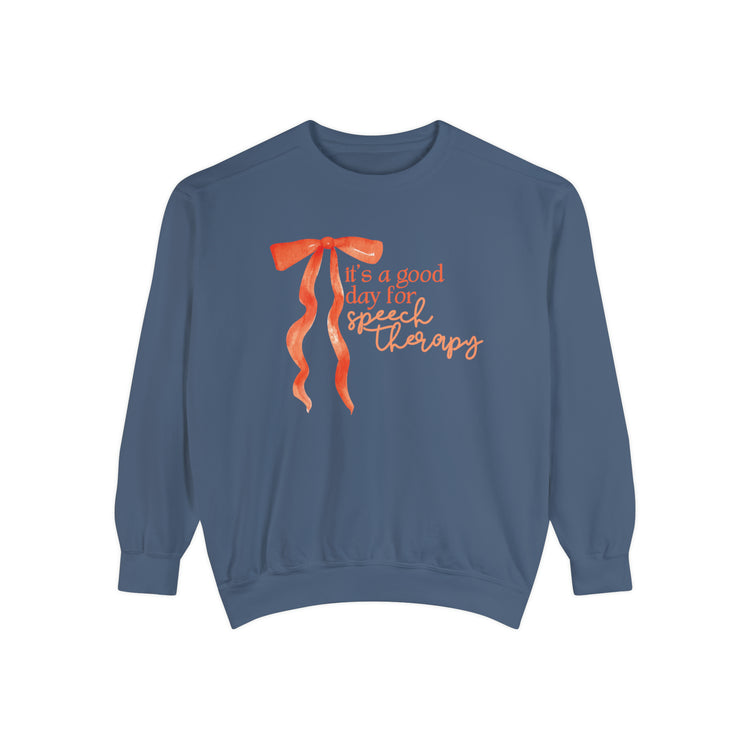 it's a good day for speech comfort colors crewneck
