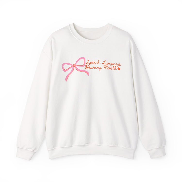 NSLHM pink bow crewneck