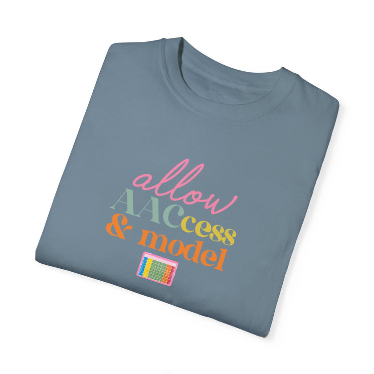 allow AAC access and model comfort colors tee