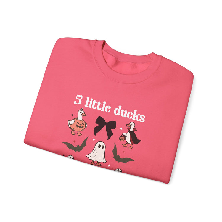 5 little spooky ducks crewneck