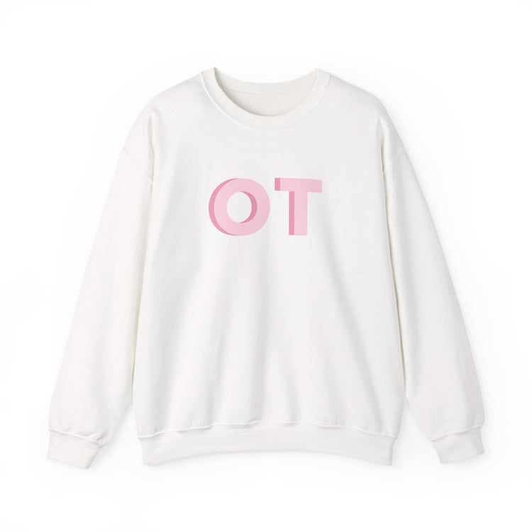 pink block OT crewneck