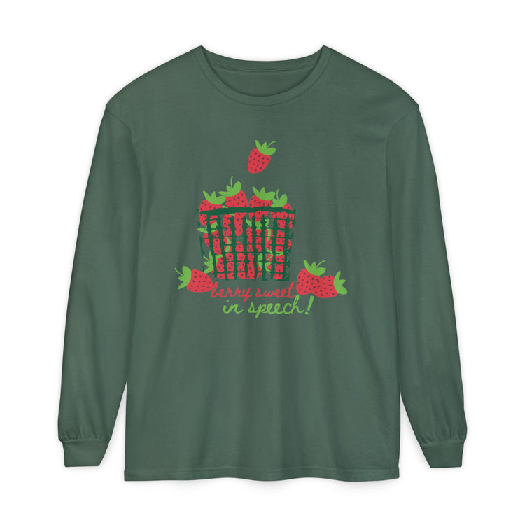 berry sweet in speech! long sleeve tee