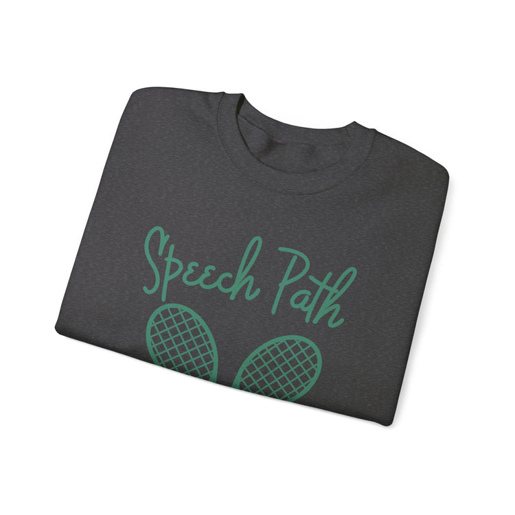 speech path beverly hills tennis crewneck