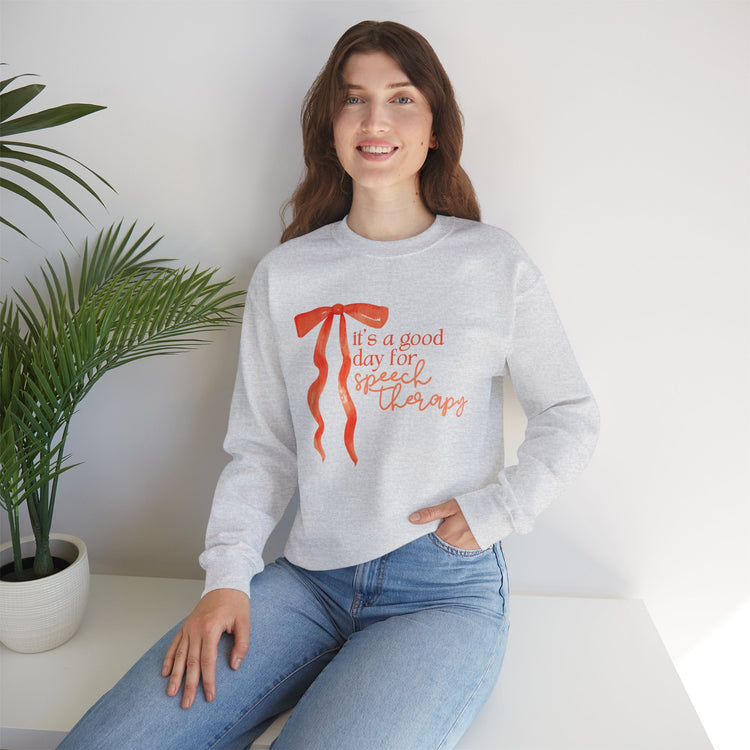 it's a good day for speech crewneck
