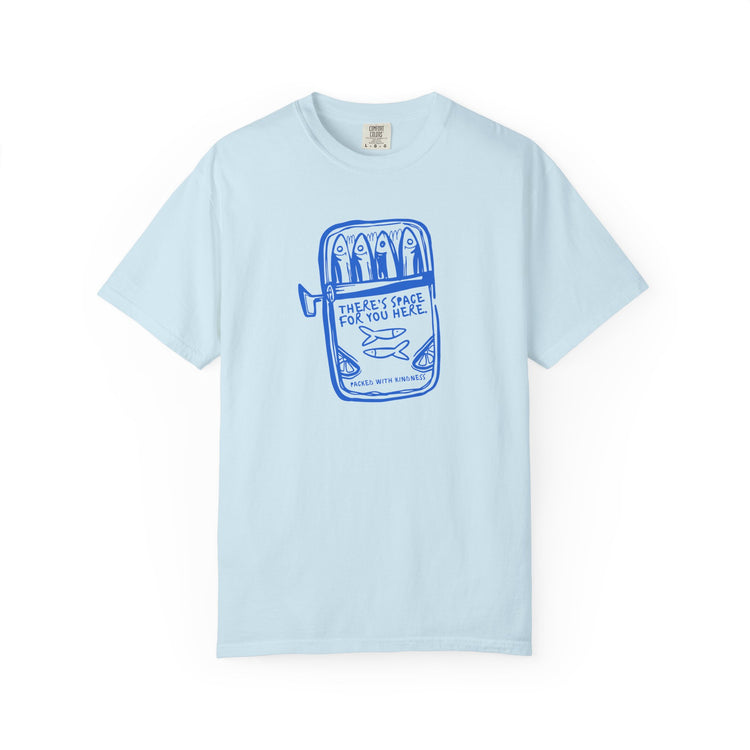 sardine kindness comfort colors tee