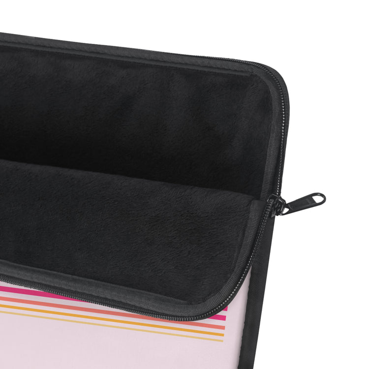 speech pathology pink lines laptop sleeve