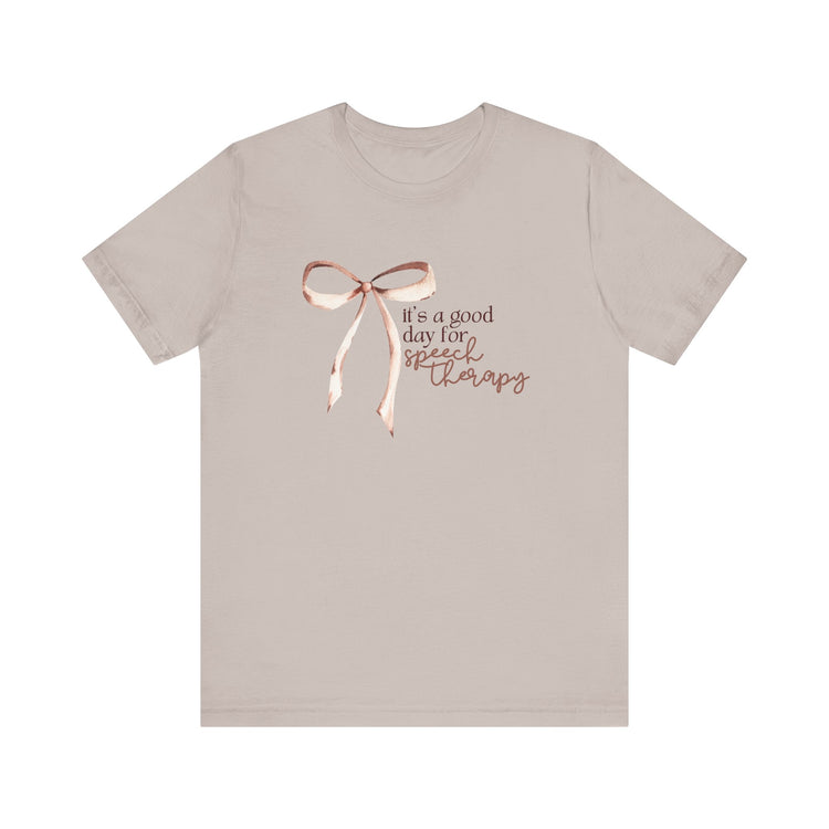 neutral it's a good day for speech short sleeve tee