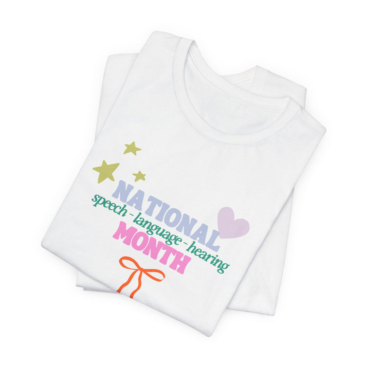 NSLHM colorful bow short sleeve tee