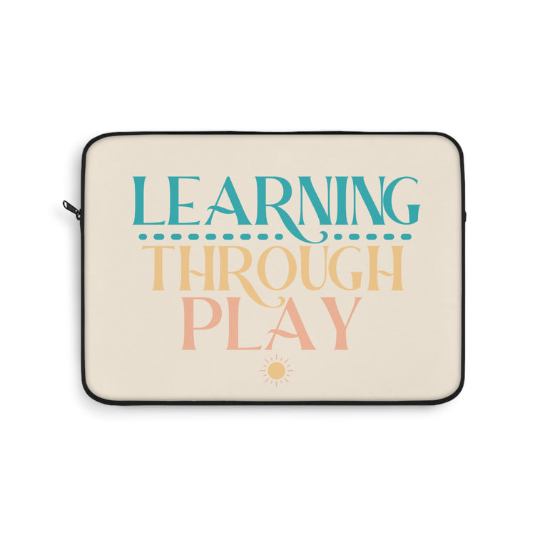 learning through play laptop sleeve
