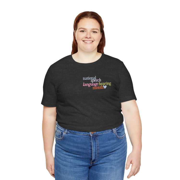NSLHM heart colorful short sleeve tee