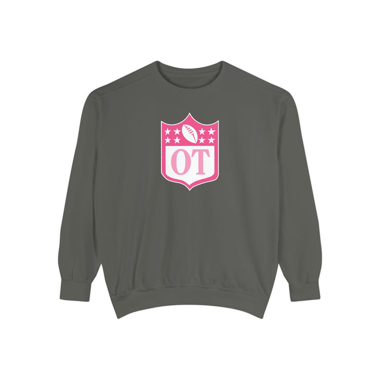 OT football crest comfort colors crewneck